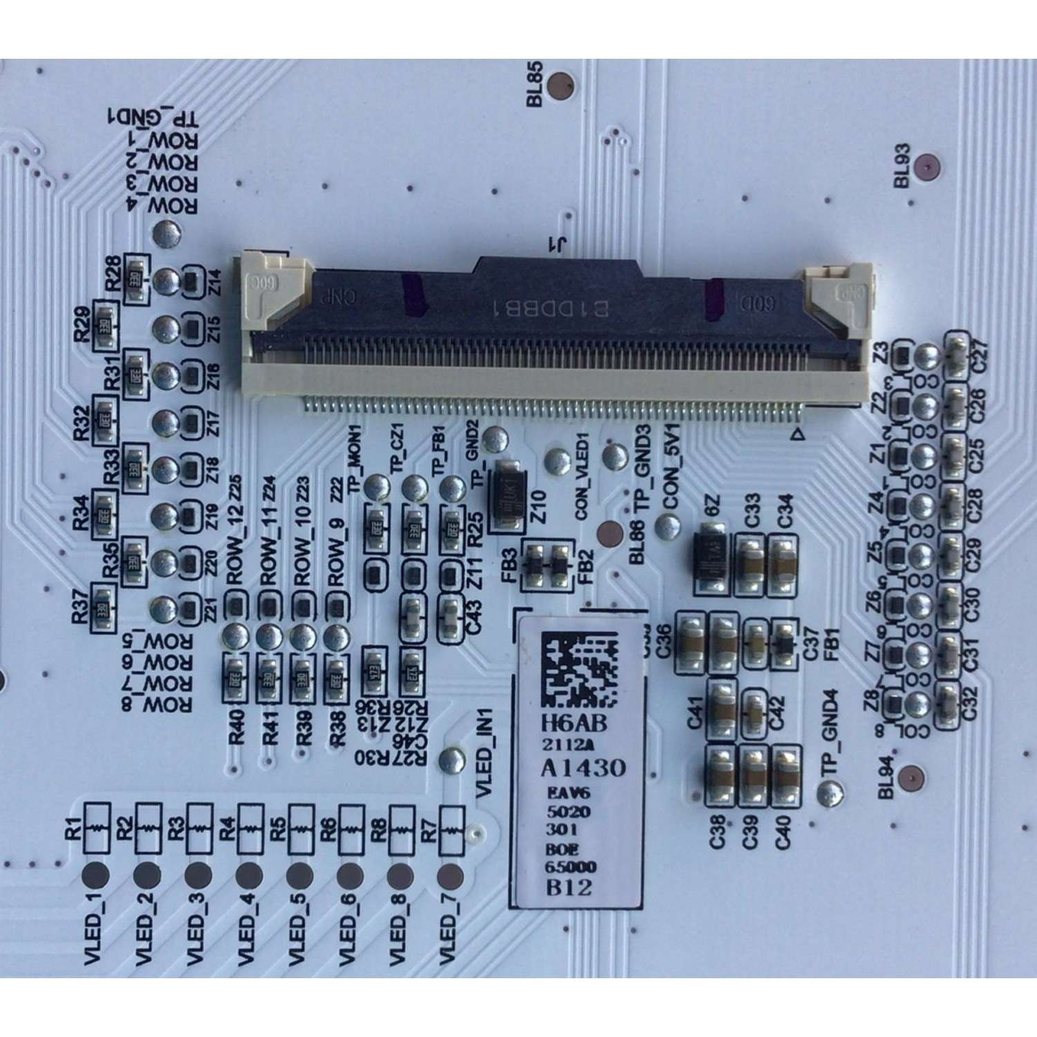 KIT DE LEDS PARA TV ( 10 PZ ) / NUMERO DE PARTE EAV65020301 / A2159 / BOE65000 / MODELO 65QNED90UPA.AUSFLJR - Imagen 2
